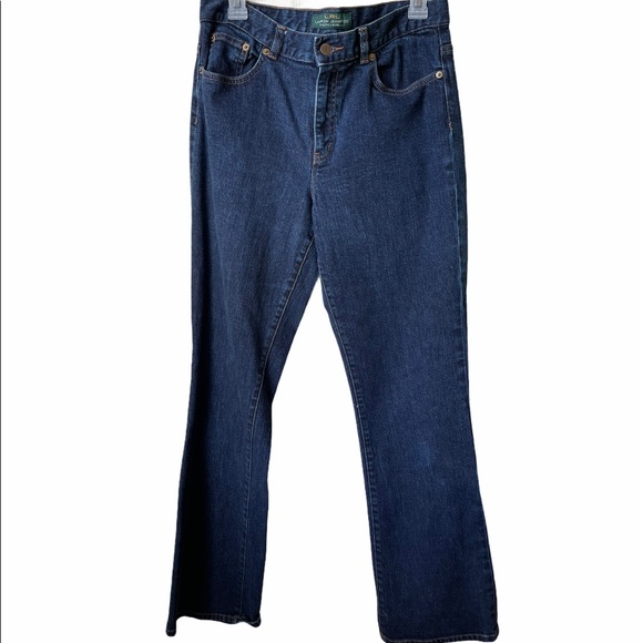 L RALPH LAUREN | Straight Leg Dark Wash Jeans - Picture 6 of 8